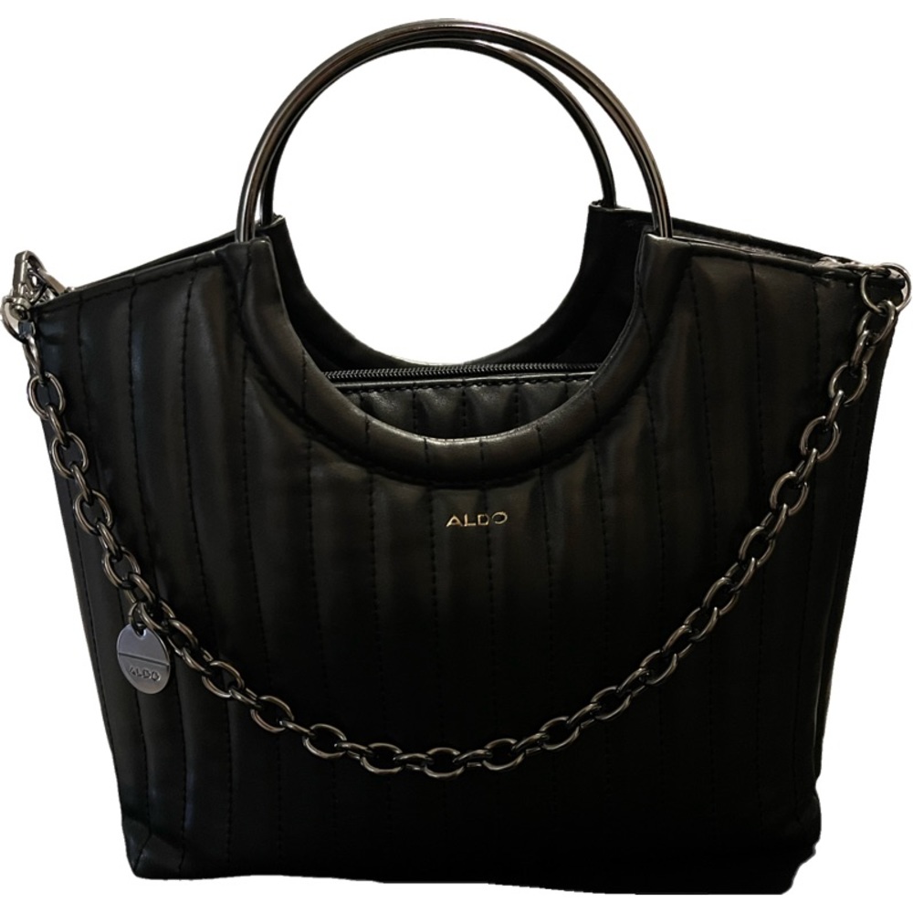 Aldo Black Chain Tote